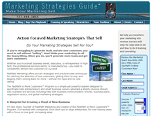 Tablet Screenshot of marketing-strategies-guide.com